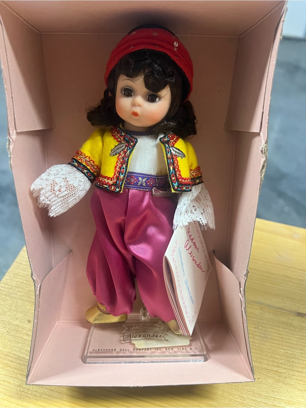 Madame Alexander Anatolia Doll in Yellow Jacket, Pink Pants and Red Headscarf
